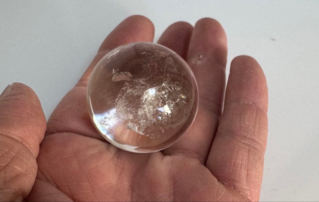 レムリアンシードクリスタル丸玉 36.8mm パワーストーン 天然石