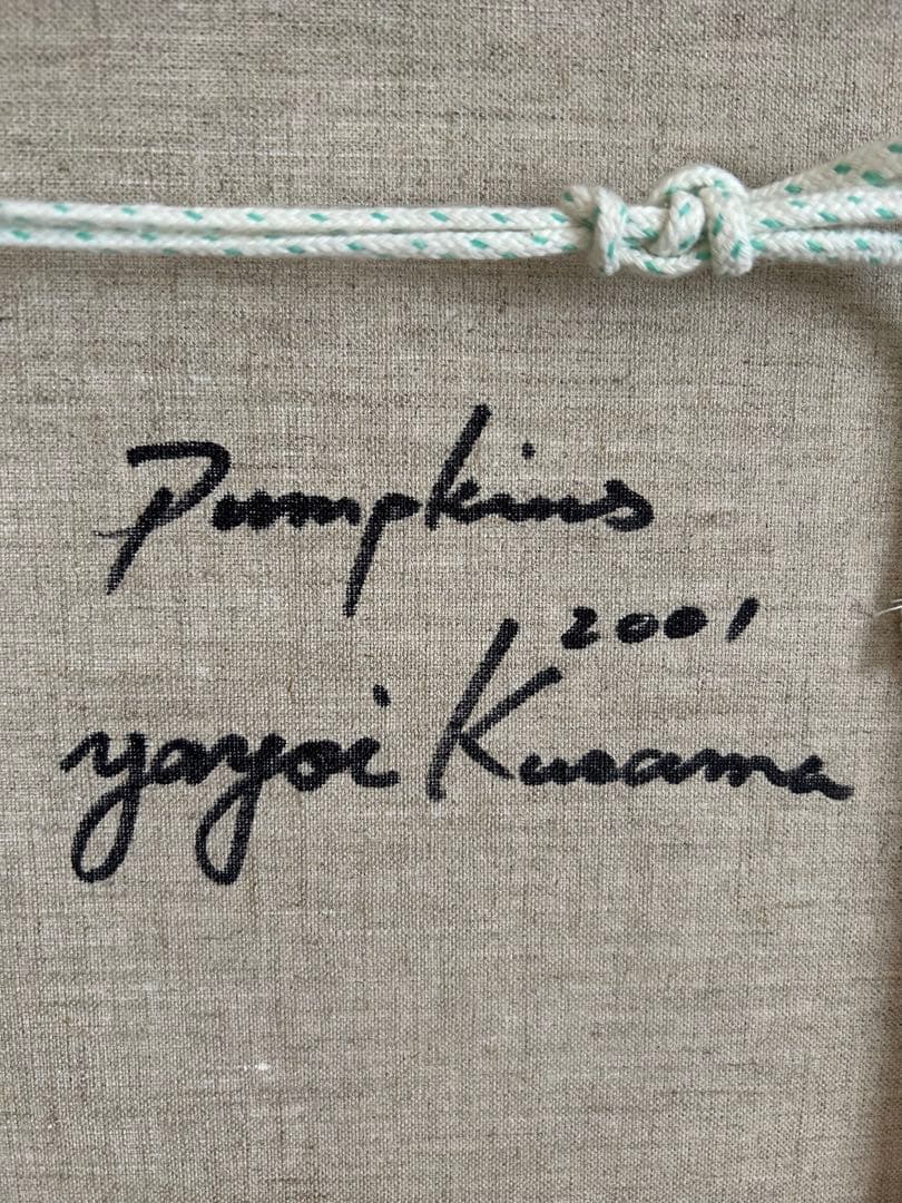 専用　かぼちゃ　油絵　草間弥生風　模写作品　F6　手描き