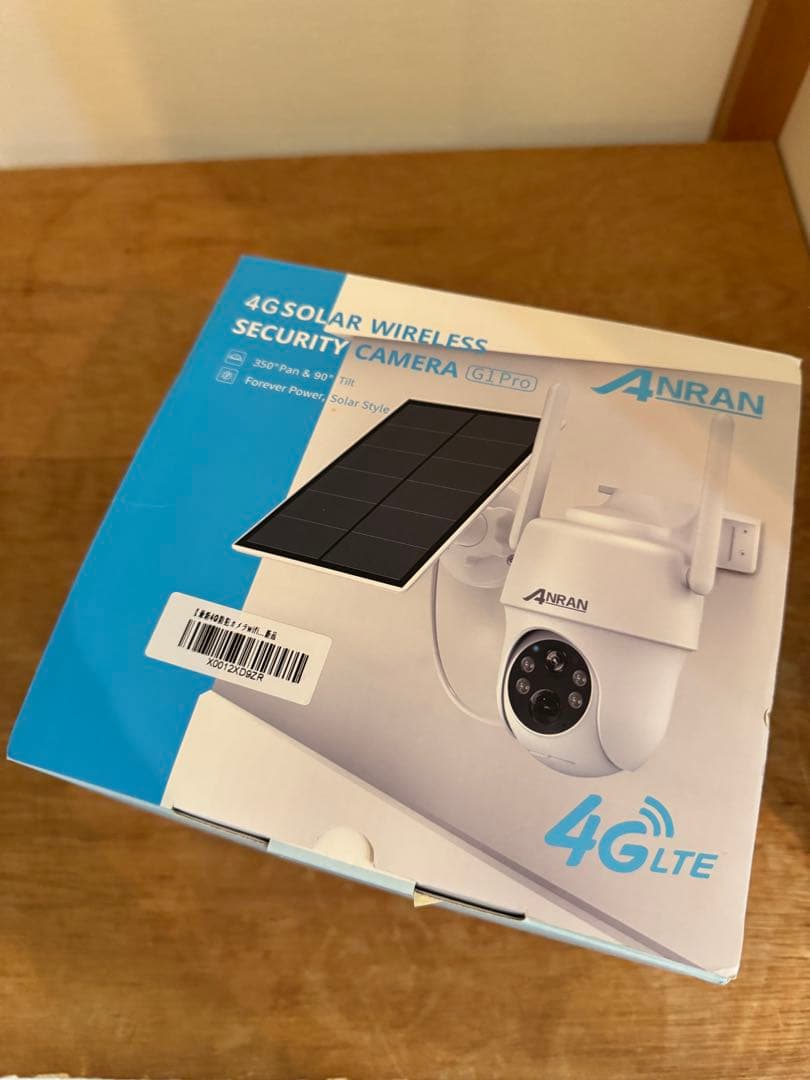 最新4G防犯カメラ・wifi不要・SIM/SDカード内蔵 ANRAN 電源不要