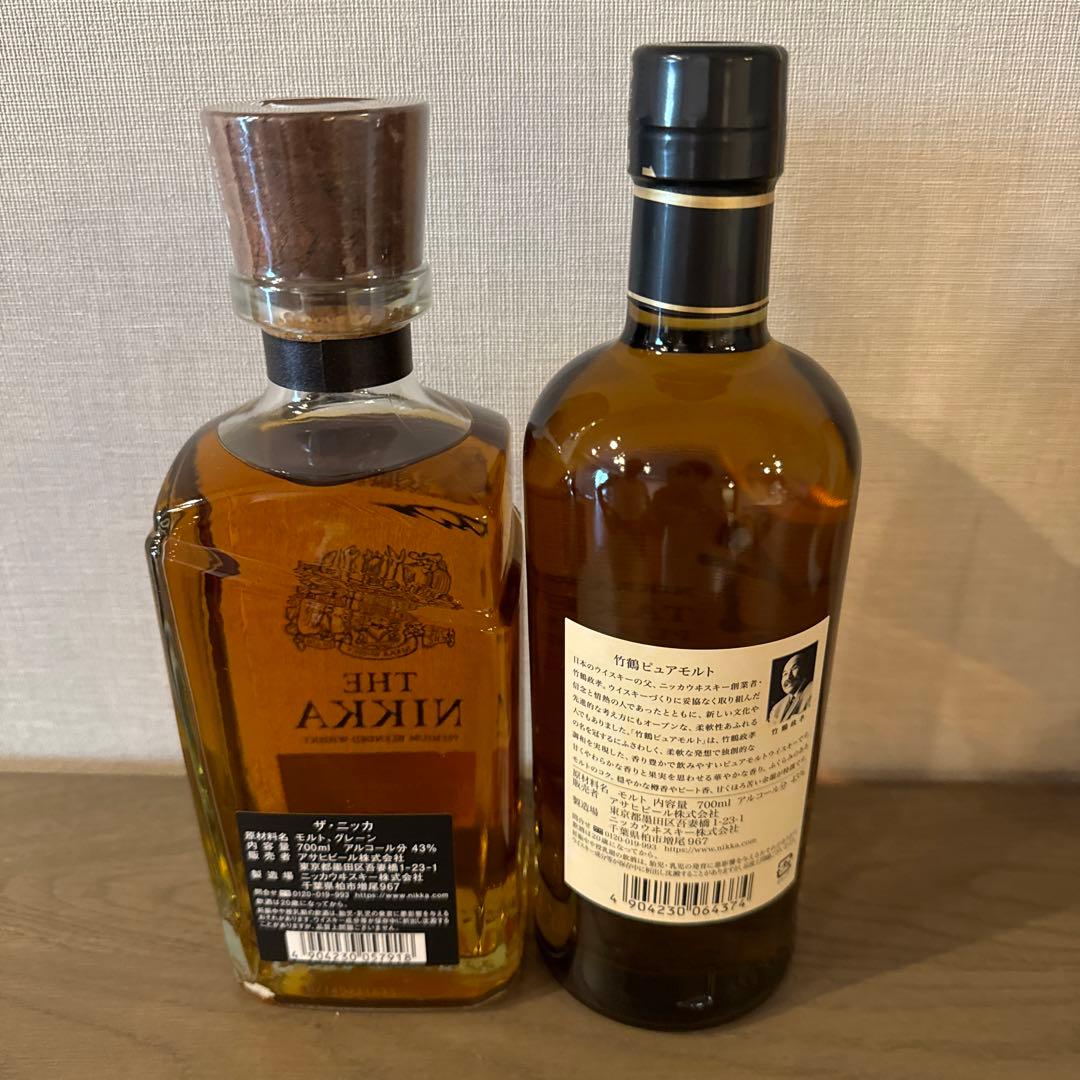 ニッカウヰスキー竹鶴&ザニッカ 2本セット