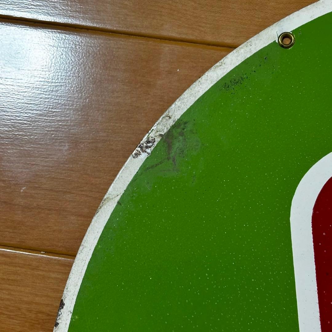 希少 スマック クリームソーダ 両面 看板 金属 Smack 当時物 昭和レトロ