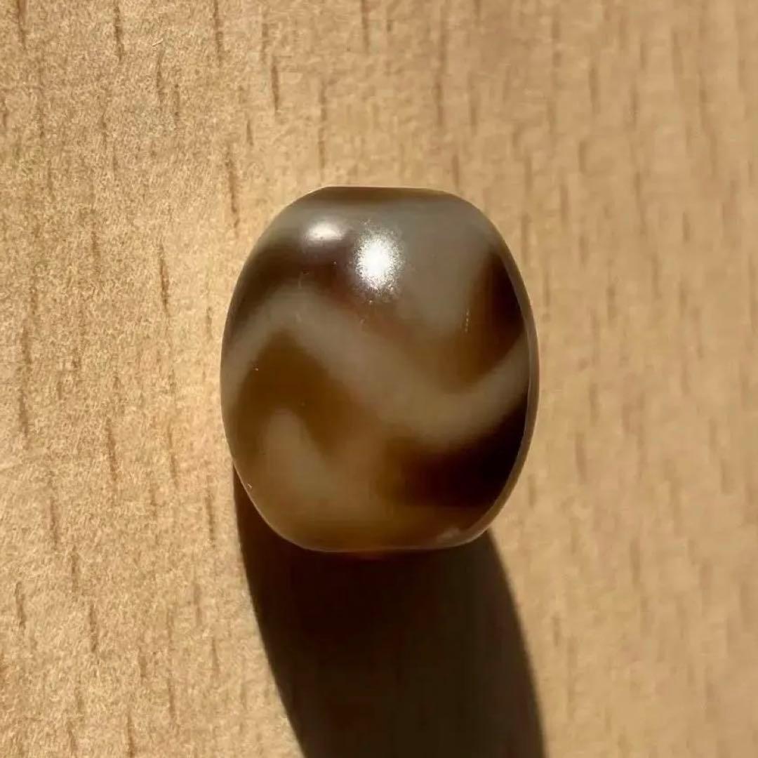 水紋虎牙 天珠 Dzi bead ①