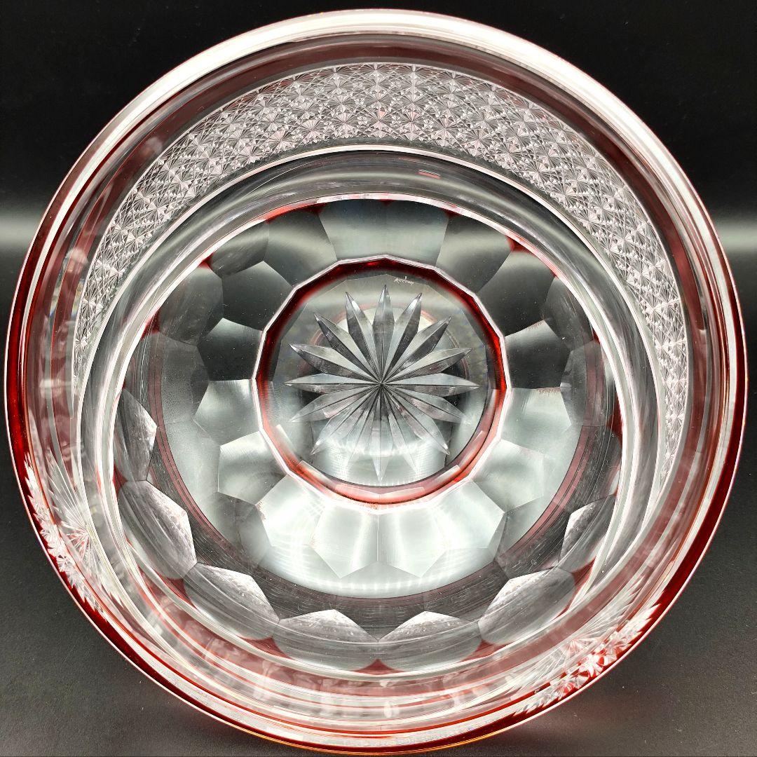 定価約16万円★超希少品 祝の膳 大鉢カガミクリスタル（切子、江戸切子、薩摩切子