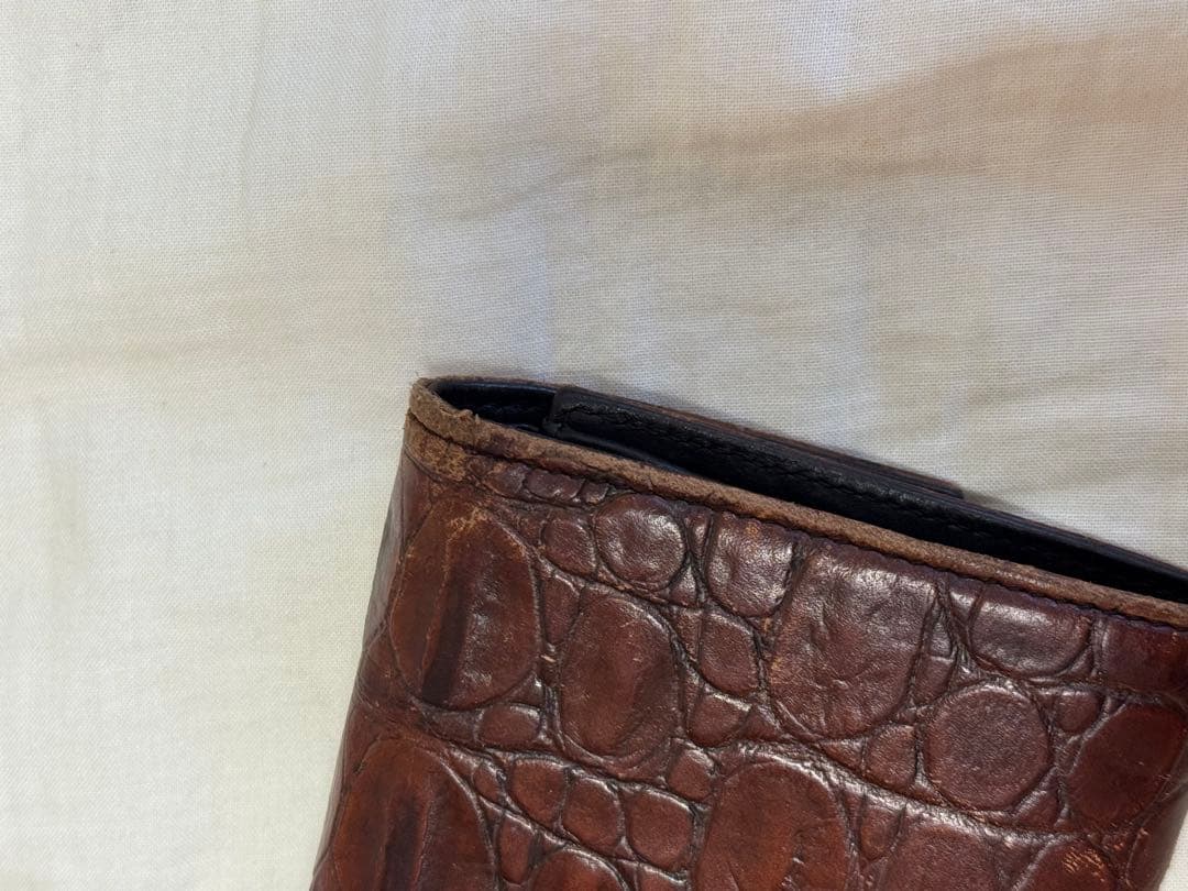 miumiu クロコ型押し 三つ折財布