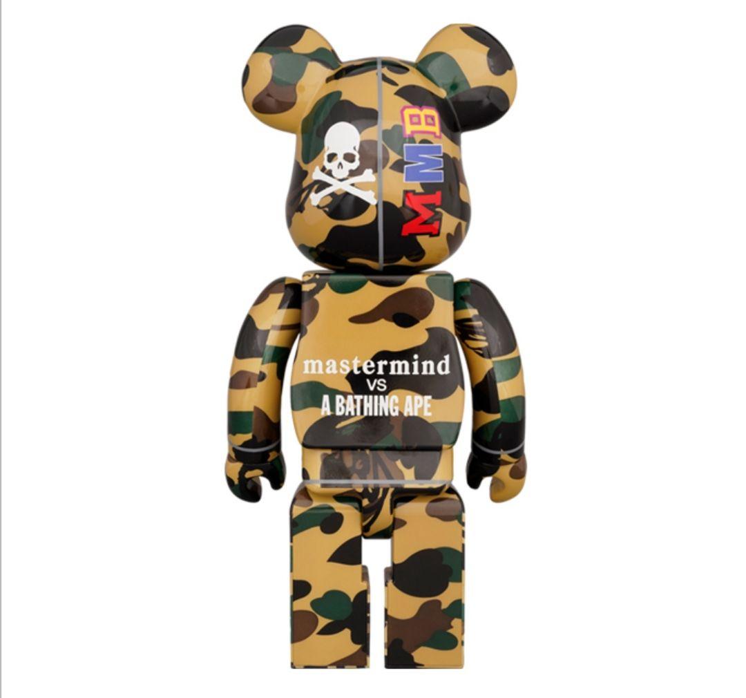 マスターマインドvs BAPE ベアブリック1000%