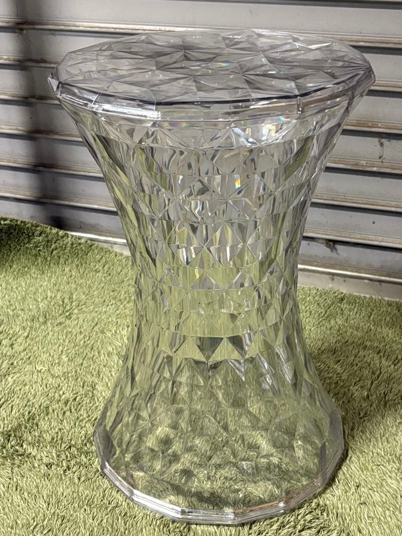 ☆GF219【中古品】 Kartell カルテル クリスタル ストーン スツール