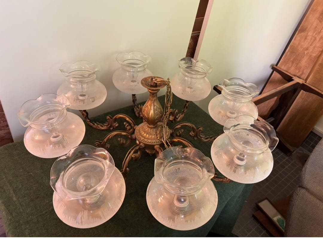 シ*ル様 イタリア製 ヴィンテージ 8灯 シャンデリア送料込