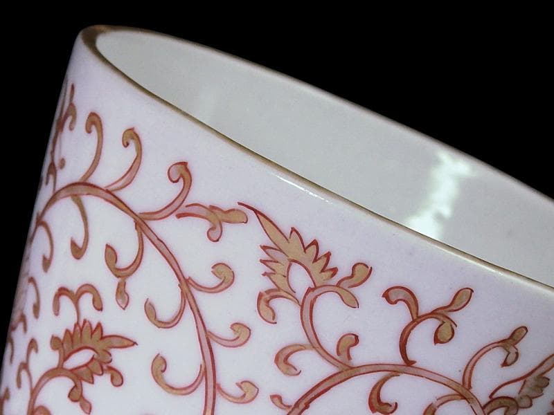 古伊万里　金襴手　金唐草の図　大振蕎麦猪口　E777AS-fbsc