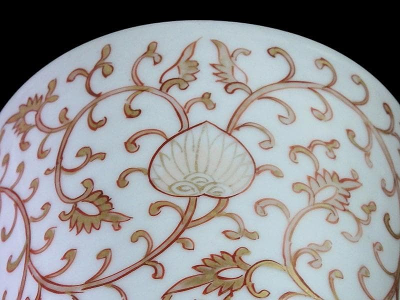 古伊万里　金襴手　金唐草の図　大振蕎麦猪口　E777AS-fbsc