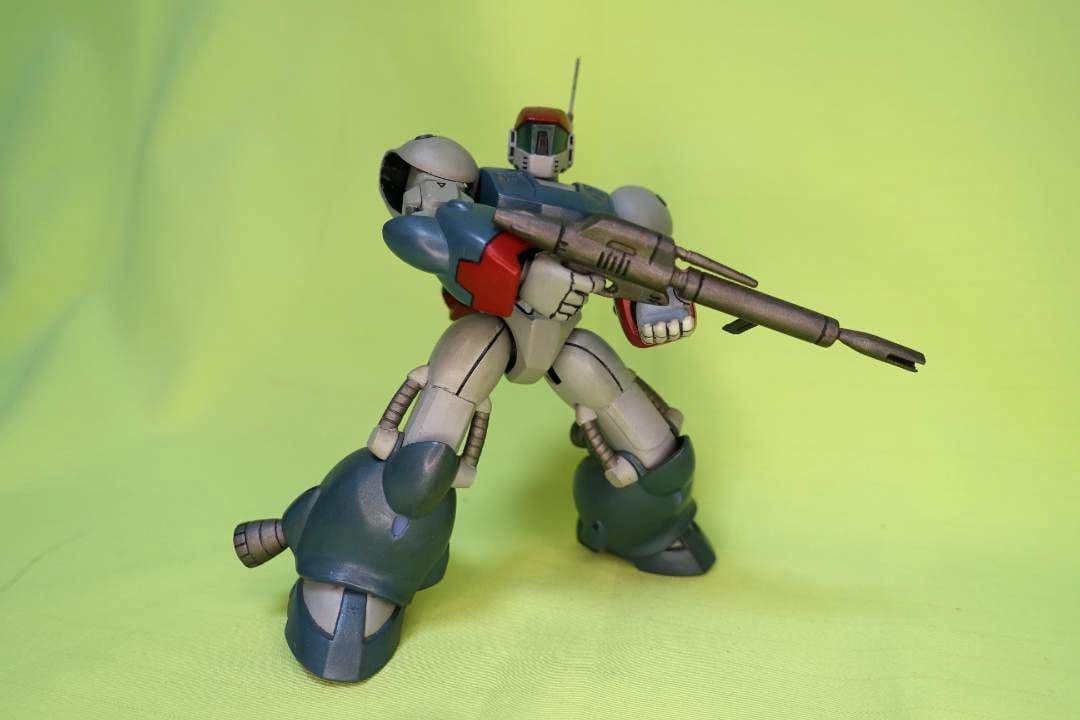 【全塗装完成品】1/144　ラウンド・バーニアン・バイファム ／整備ハンガー付