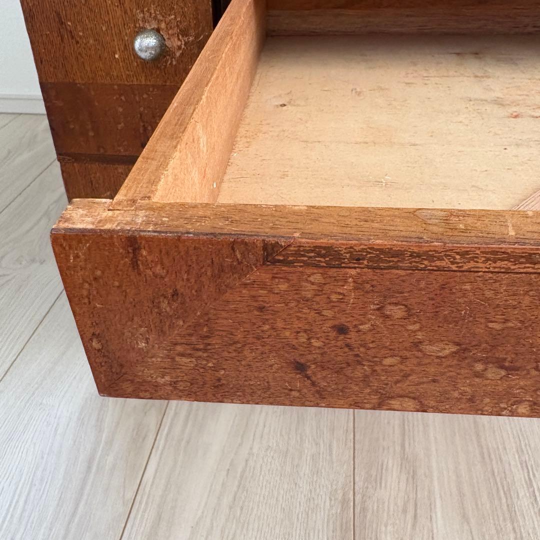 昭和レトロ 木製 小引き出し 収納棚 古家具 アンティーク 作業台