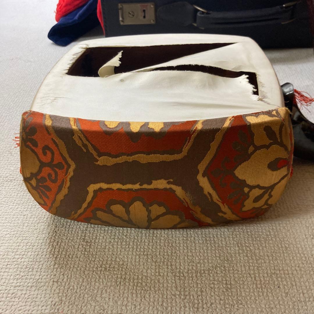 三味線 木製 付属品あり　ケース付き　破れあり