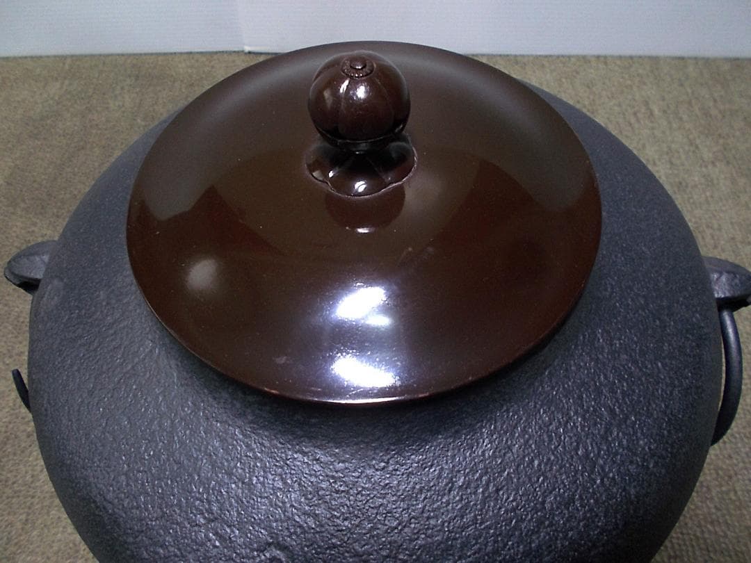 茶道具 置炉セット 人間国宝高橋敬典作 未使用五徳 利休好 阿弥陀堂釜 共箱