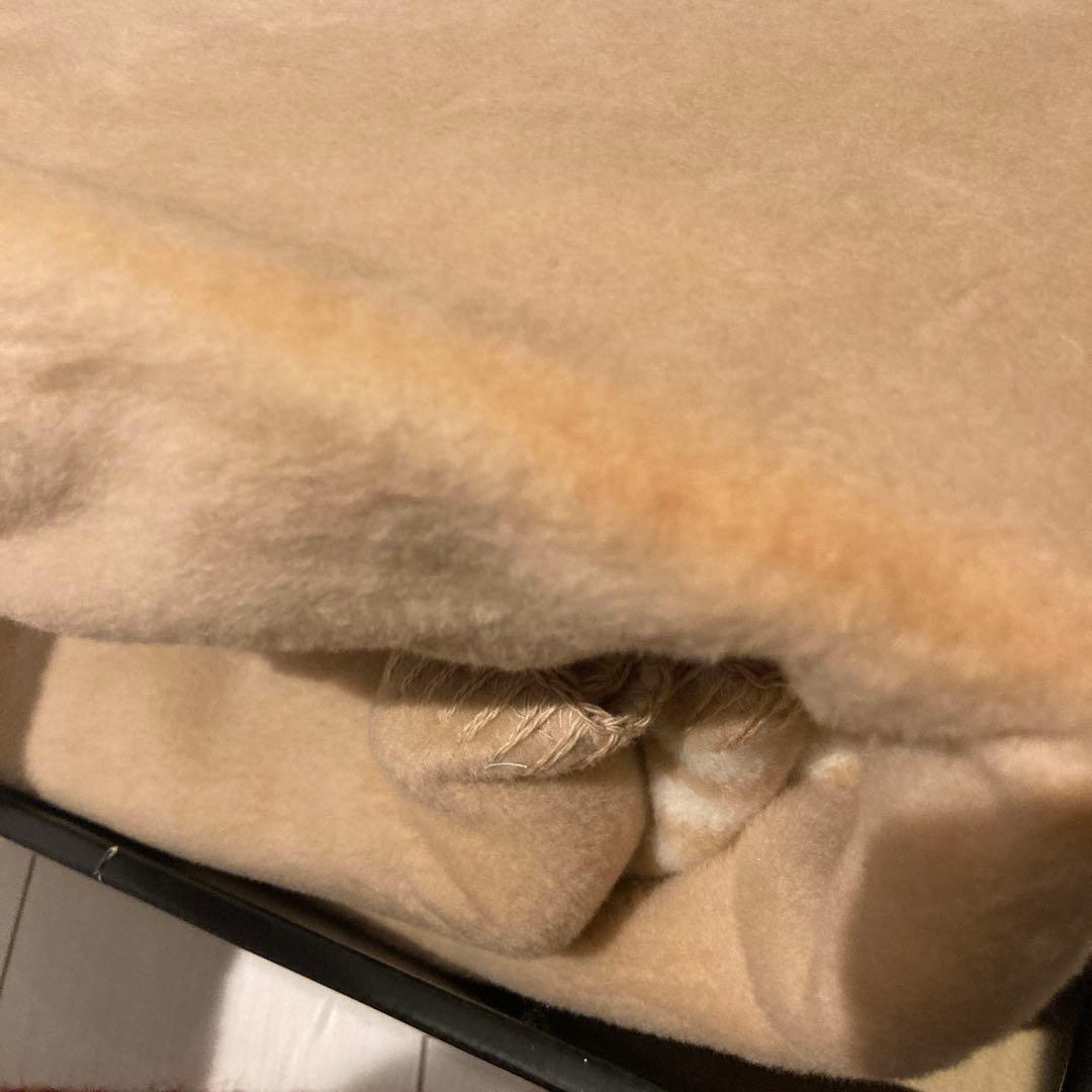 未使用　FENDI 綿毛布　ズッカ柄　ベージュ