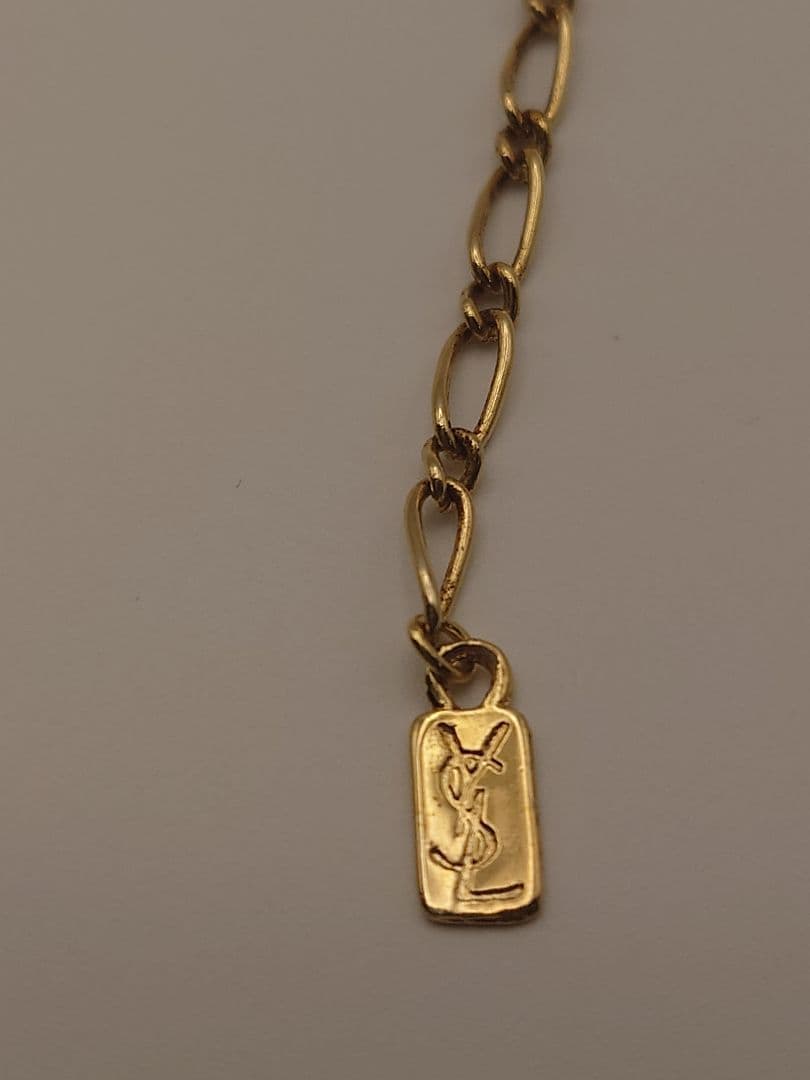 イヴ・サンローラン カラーストーン ペンダント