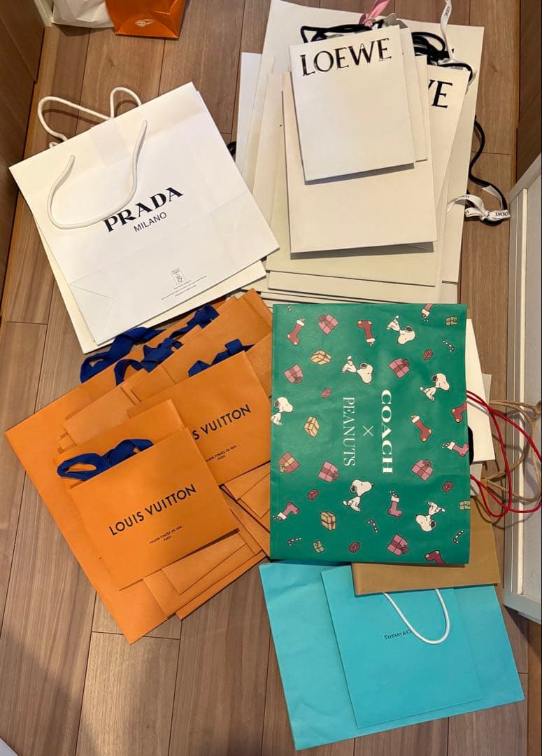 PRADA・LOEWE・COACH・LVなど ショップ袋セット