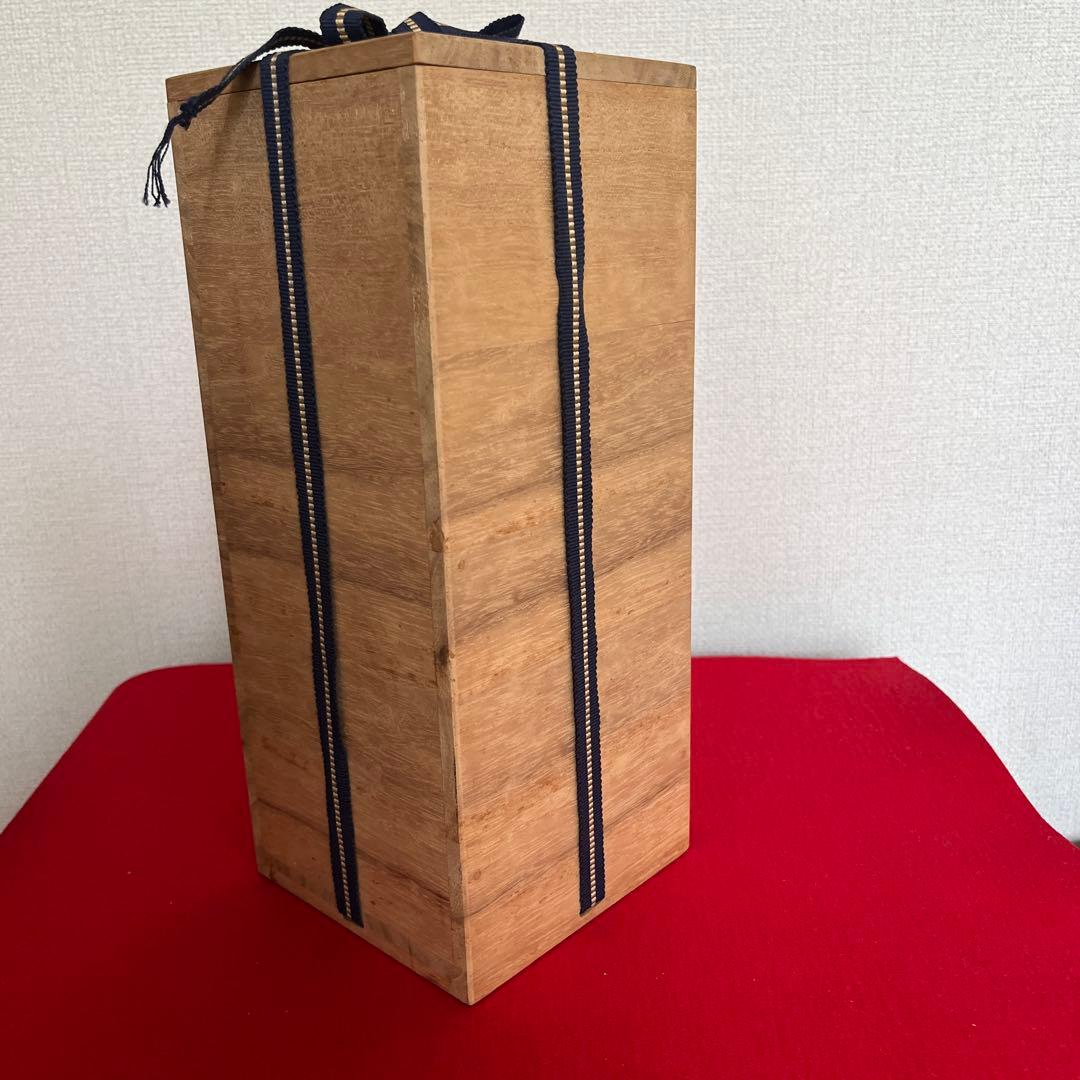 人間国宝 三代 徳田八十吉（正彦銘）深厚釉 花生 高さ約26.3㎝ T280