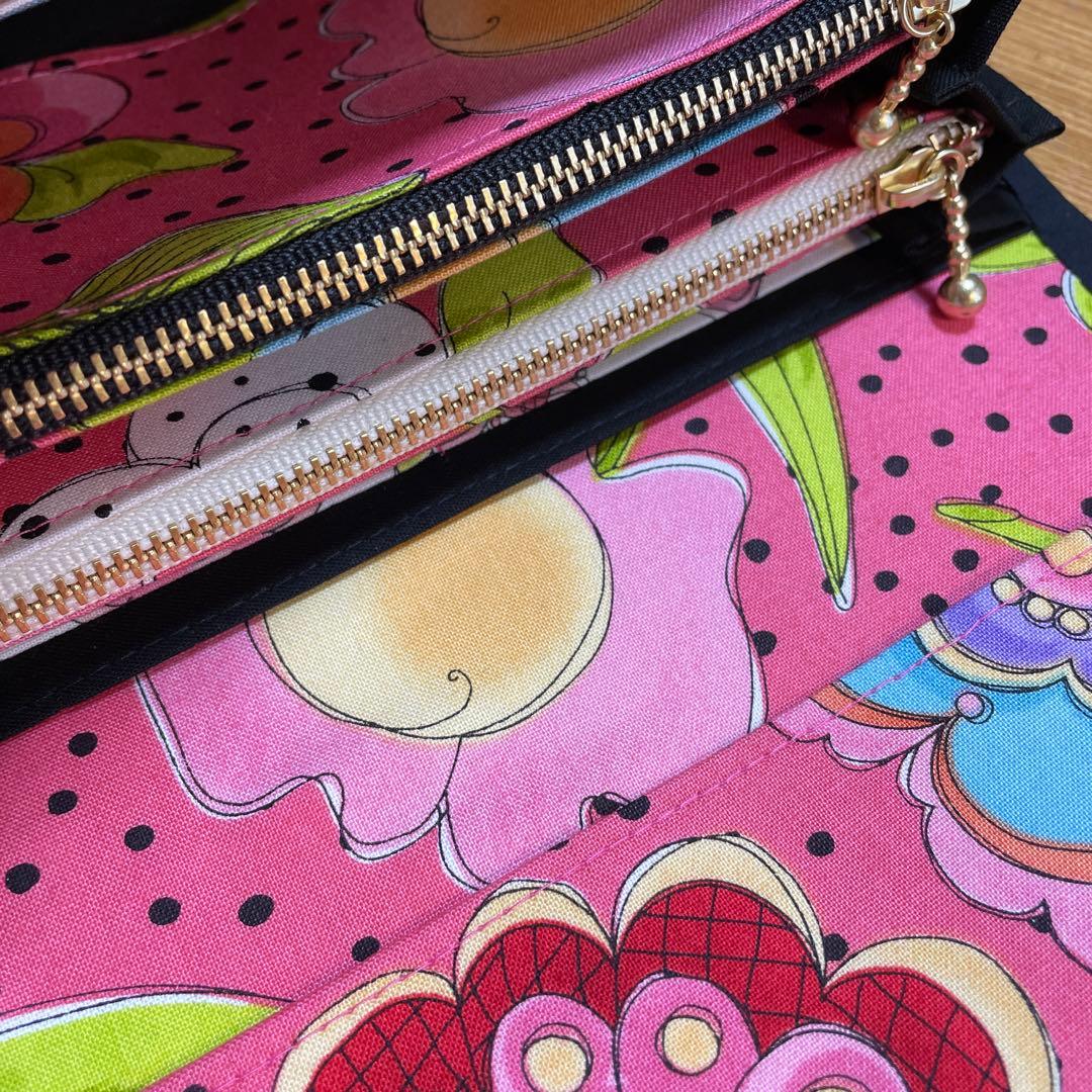 もーも　1点のみ　長財布　やりくり財布　ハンドメイド