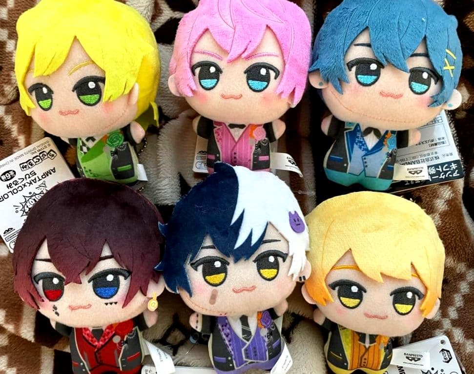 AMPTAK×COLORS ちびぐるみ ぬいぐるみ マスコット 全6種セット