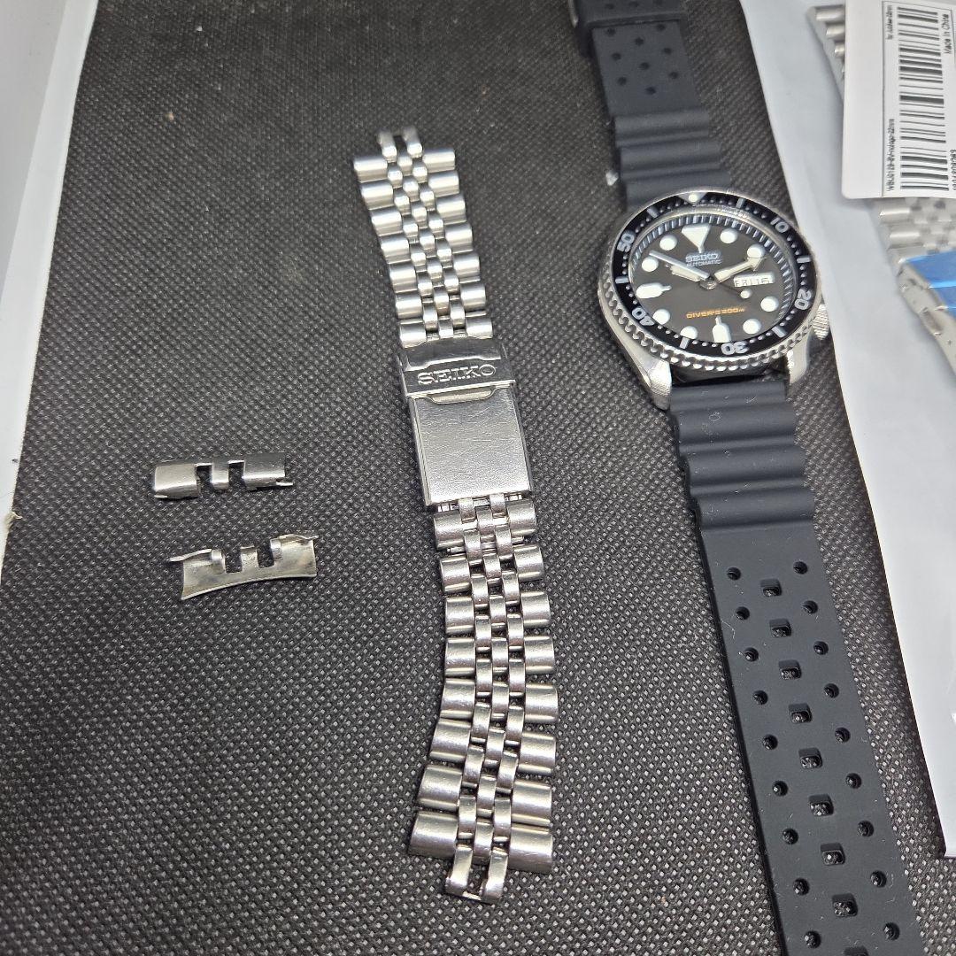 SEIKO SKX007 7S26-0020 ブラックボーイ稼働品　純正ベルト付