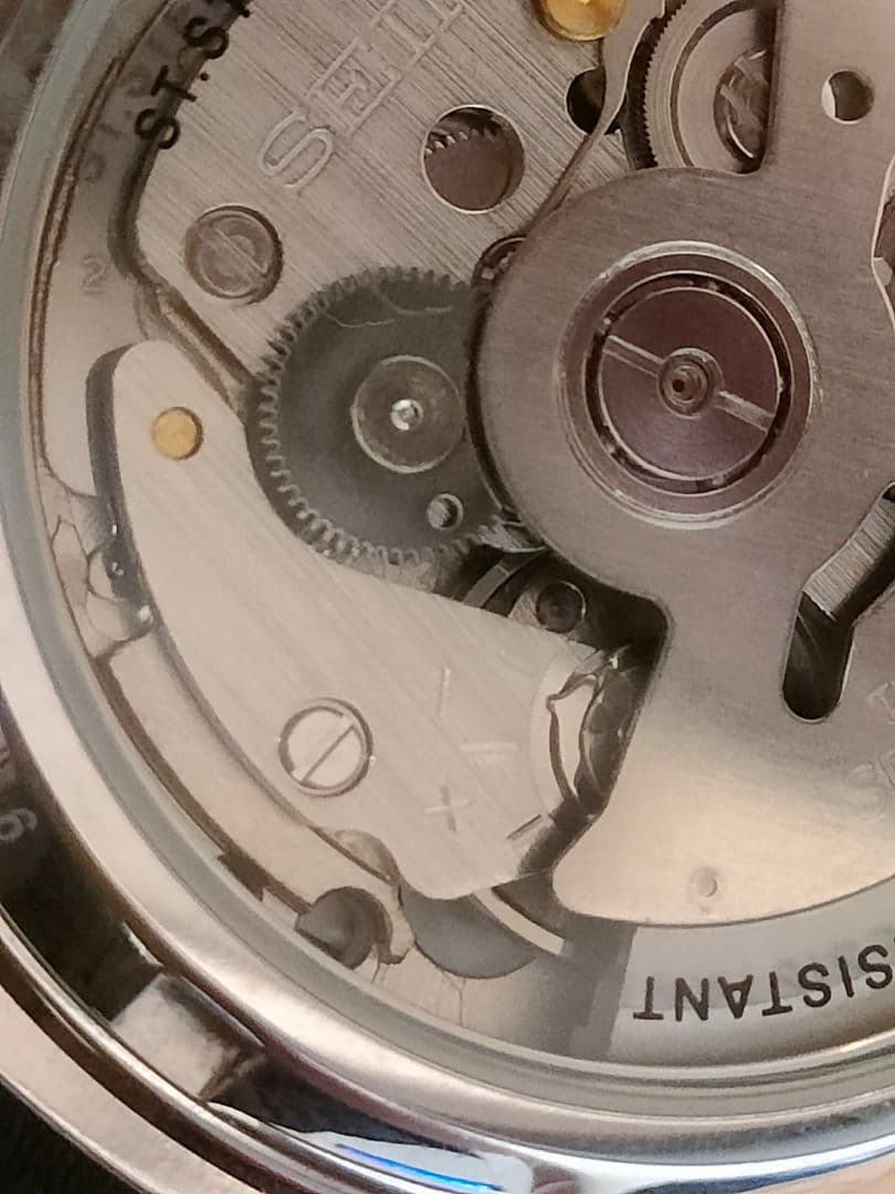 【美品】SEIKO 5 デイト 裏スケルトン 自動巻腕時計