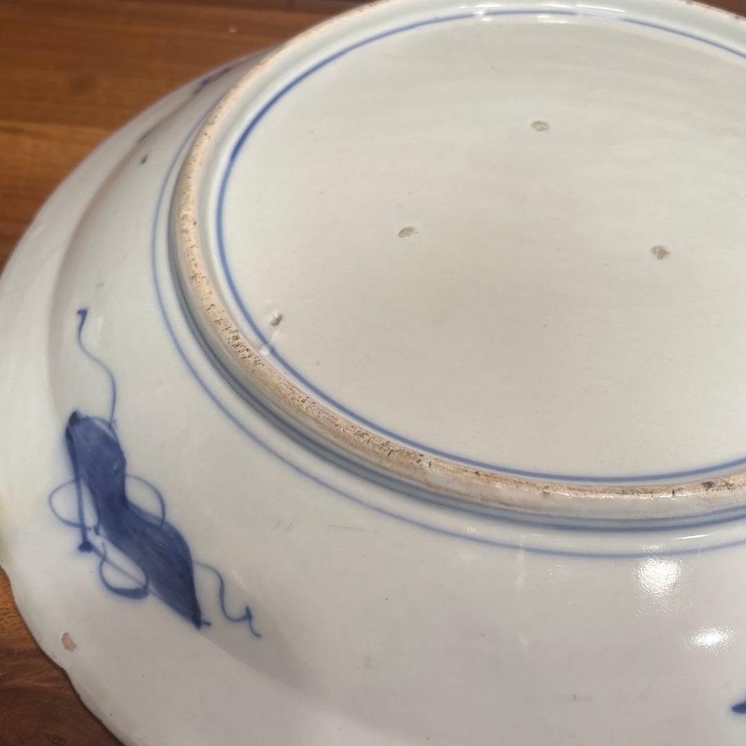 古伊万里　赤絵　大皿　お正月　おもてなし