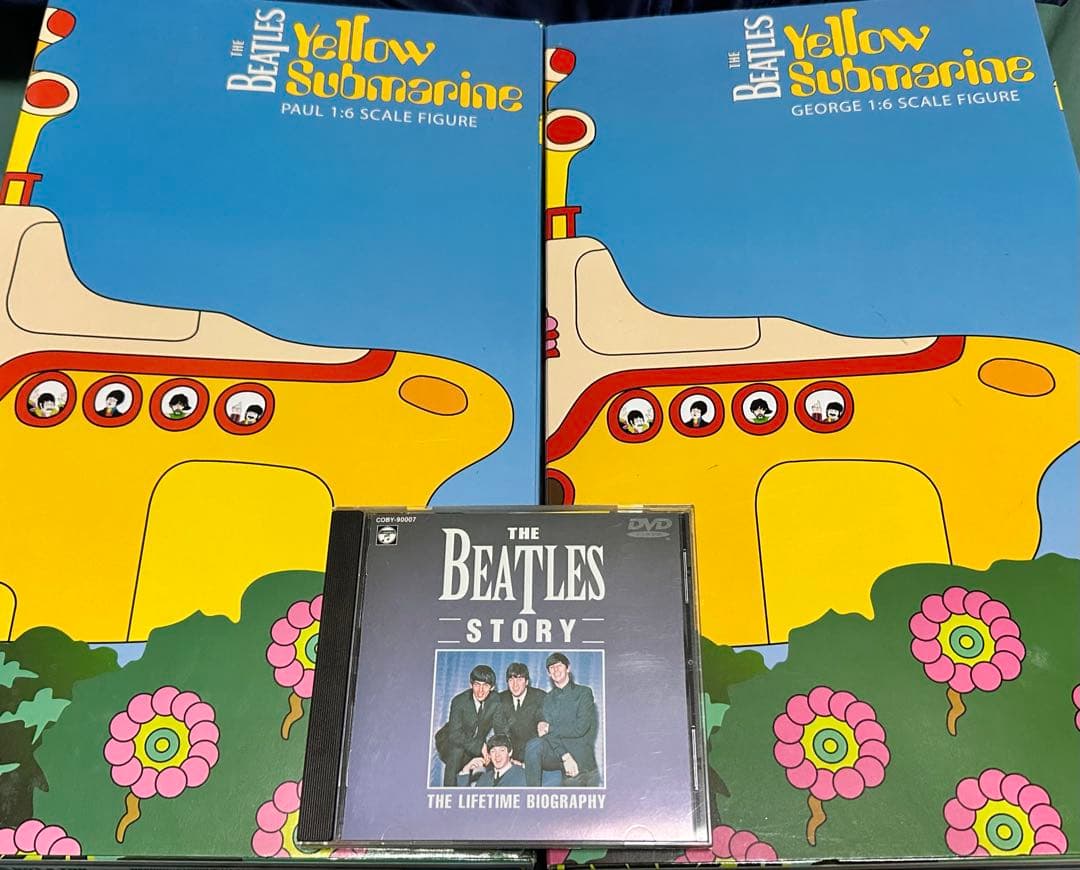 超レア●イエロー・サブマリン12インチビートルズフィギュアセット●ジョンレノン他
