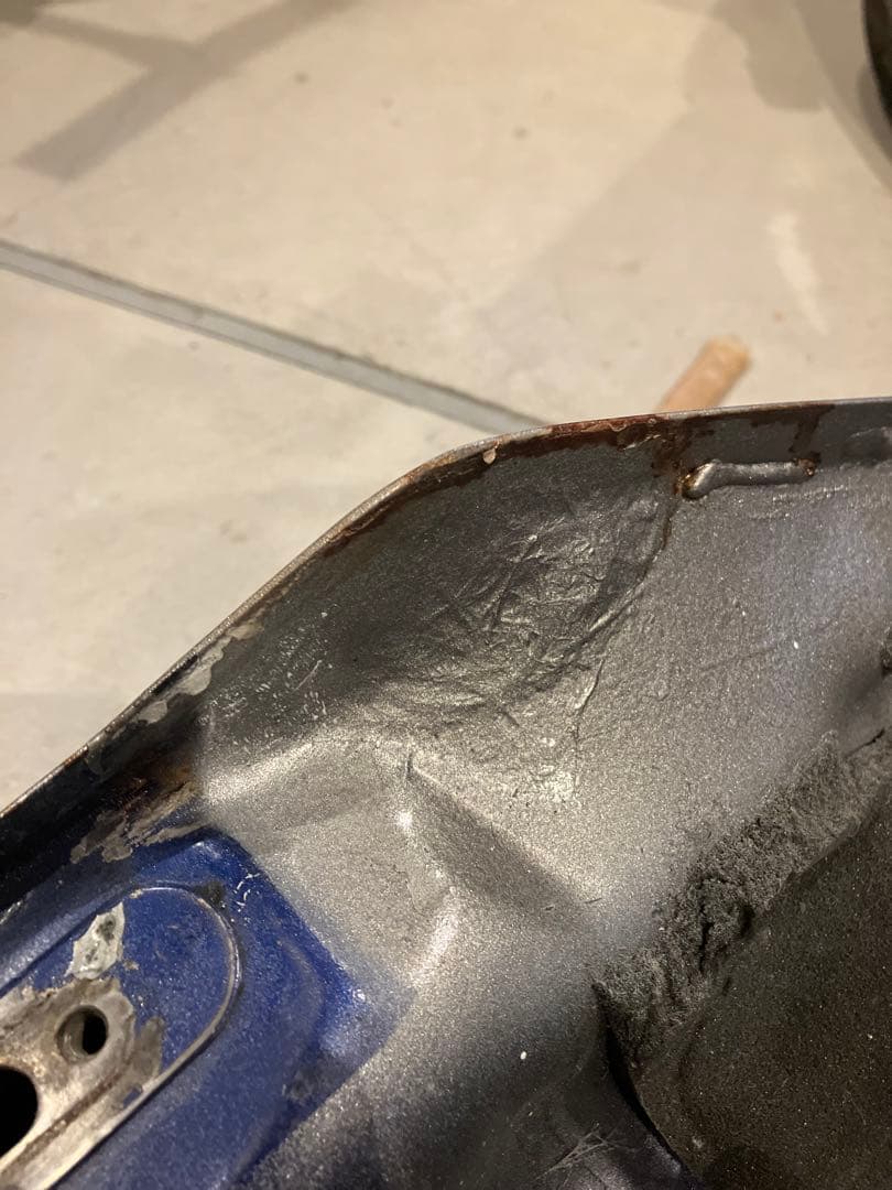 t*u様 gpz900r A9 Kawasaki バイク タンク 青 銀