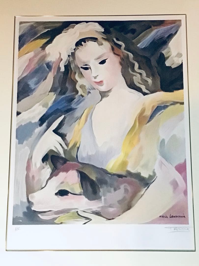 ◉真作保証◉マリー ローランサン◉美品 リトグラフ He版◉正規ADAGP認可