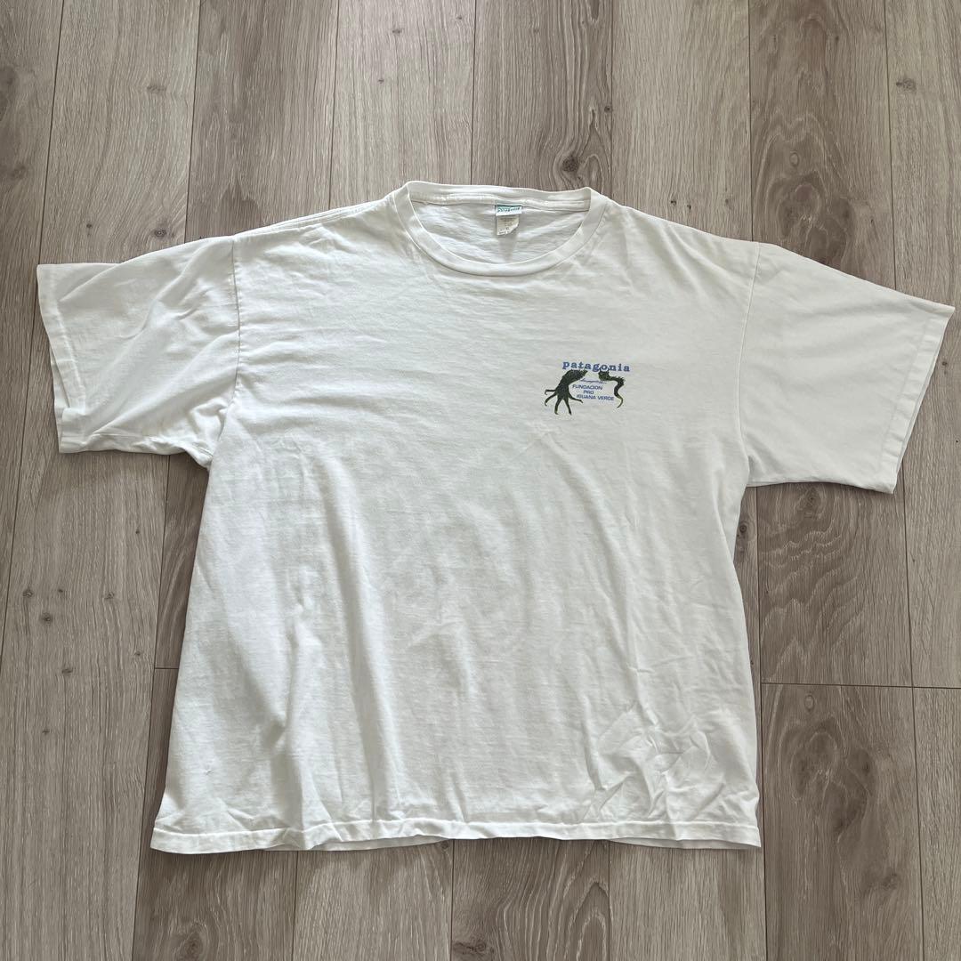 古着　90s パタゴニアイグアナTシャツ　sizeXL