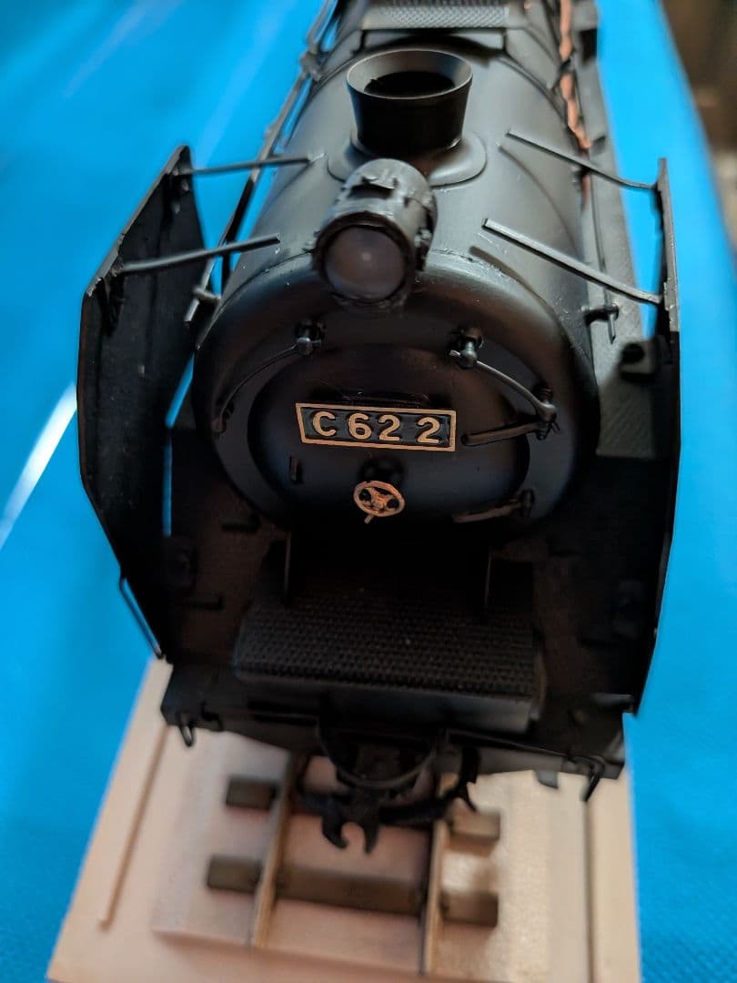 蒸気機関車Ｃ６２金属製ビッグスケールサイズ全長５０センチ約２Kg飾りオブジェ置物