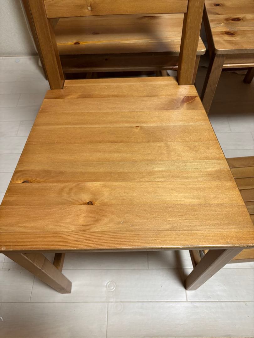 IKEA ダイニングテーブルセット　JOKKMOKK テーブル2台、チェア4脚