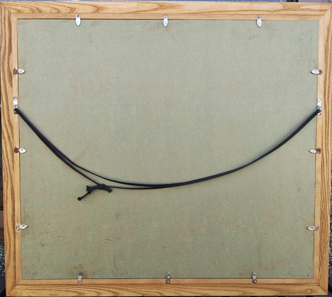 月下美人　押し花　額縁入り　押し花アート　汚れあり