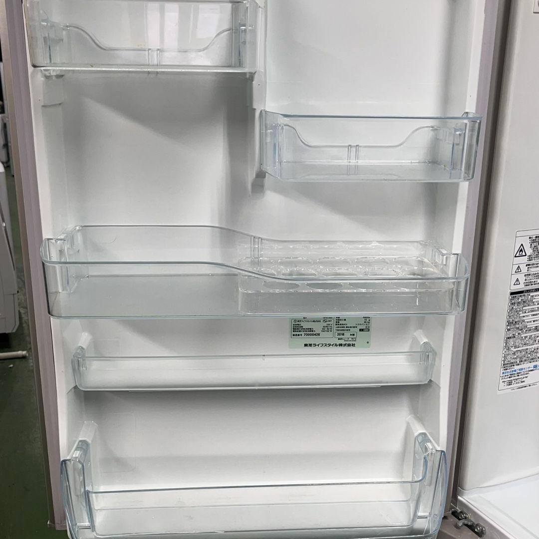 659 冷蔵庫　大型　左開き　400L強　自動製氷機付　関東配送　大人気　極美品