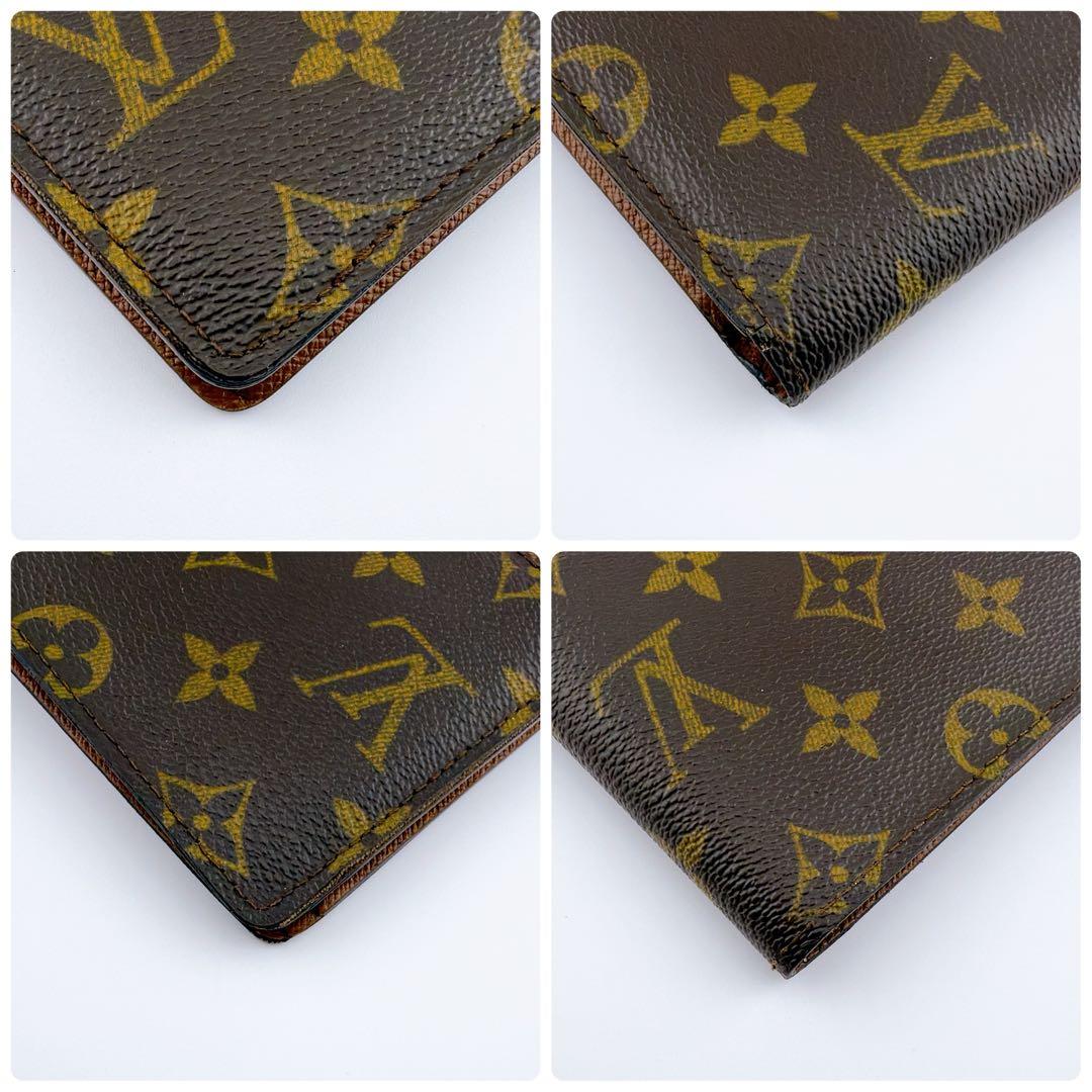 【美品】ルイヴィトン モノグラム　ミュルティプル　二つ折り財布　ブラウン