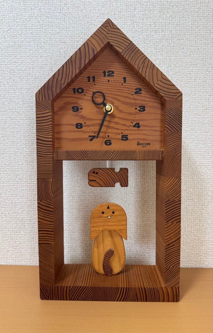 KICORI キコリ　時計　掛け時計　置き時計　サカナとネコ