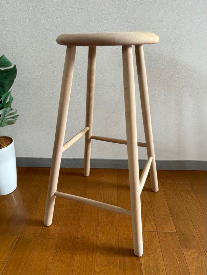 ノルディック スツール　③ 北欧モダン　デンマーク　ミッドセンチュリー　ビーチ材