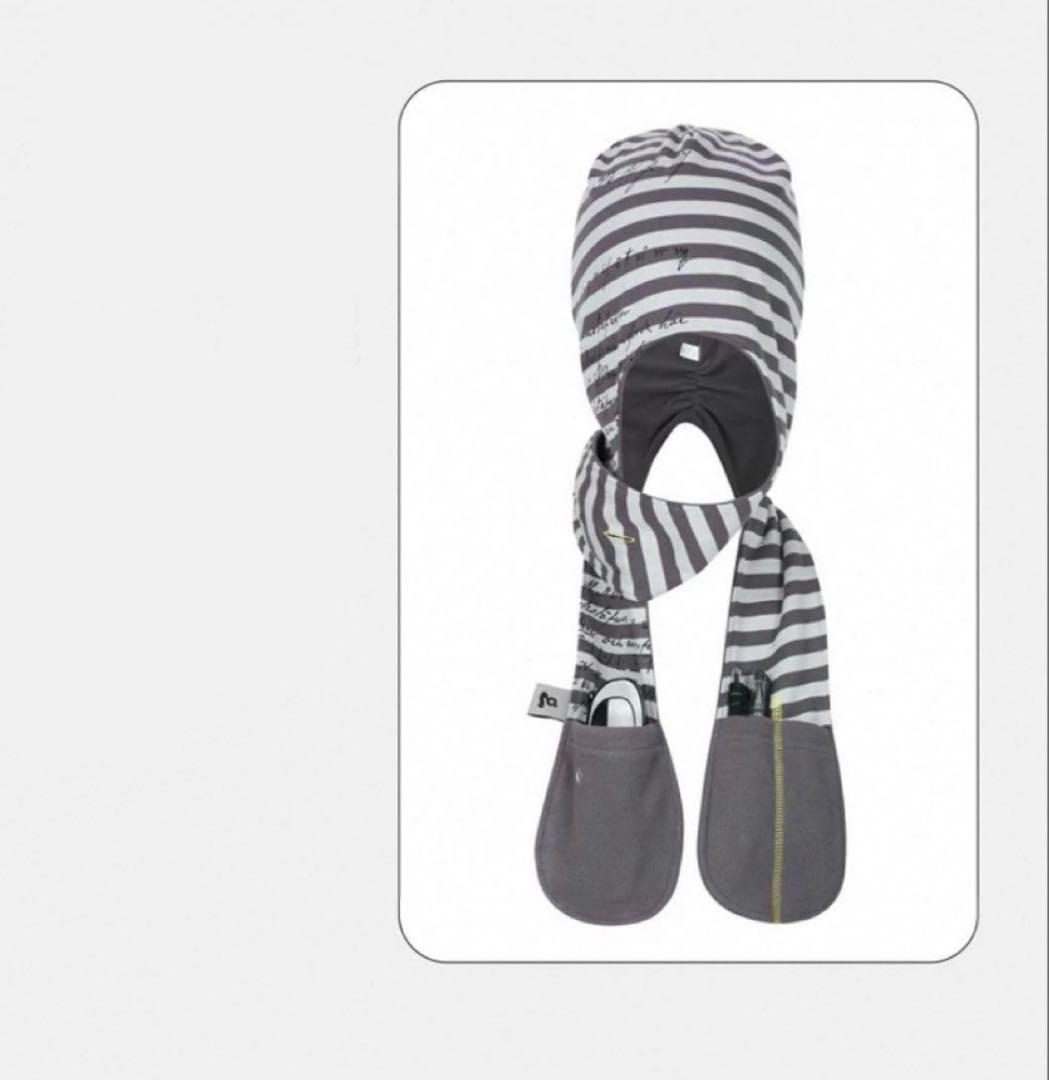 GRAPE 2025新発売　ボーダー柄　帽子マフラー　y2k 00s