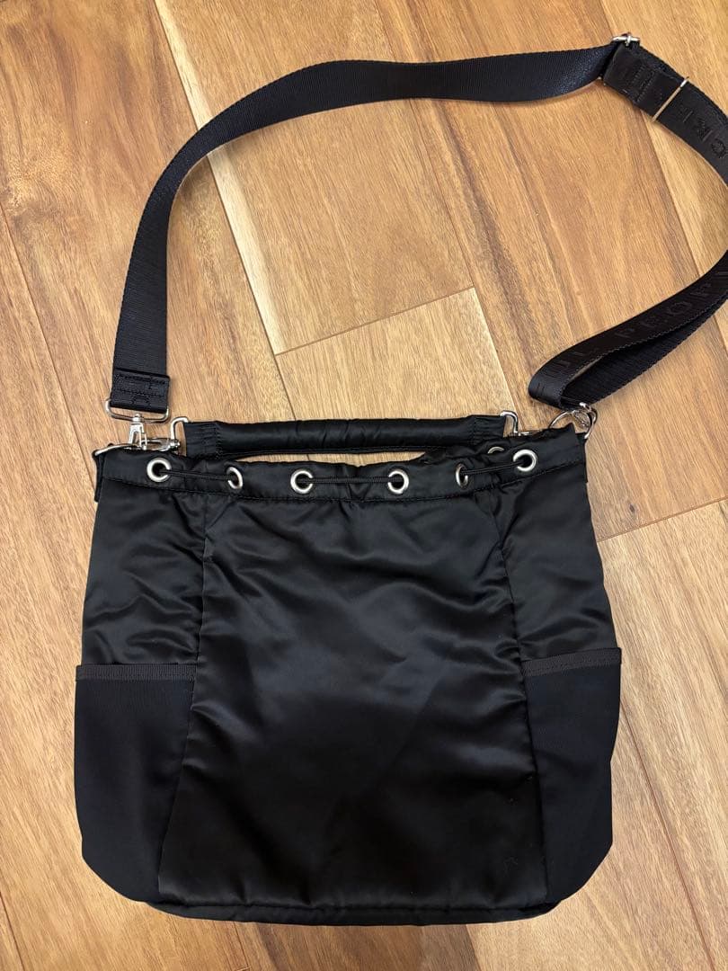 美品　beautiful people STUDIOUS別注　ナイロン巾着バッグ