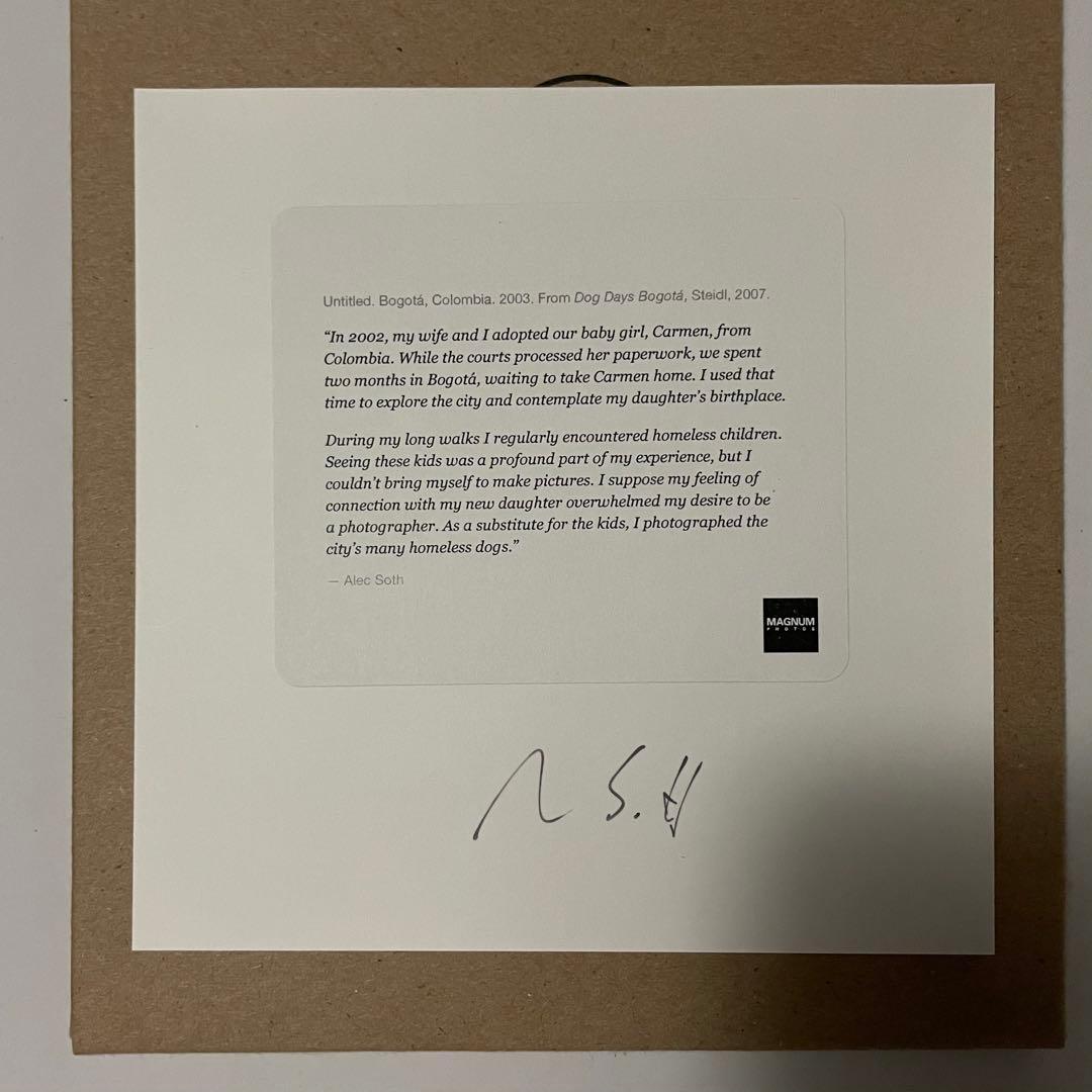 アレック・ソス プリント 直筆サイン入り