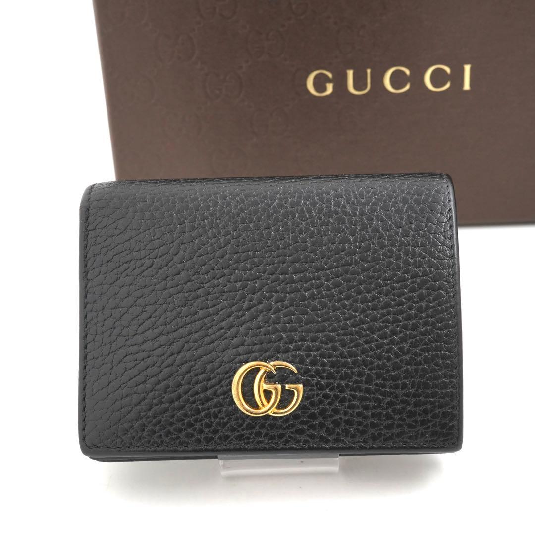 ✨新品未使用✨　GUCCI ミニ財布　GG柄GGライン　GGマーモント　折り財布