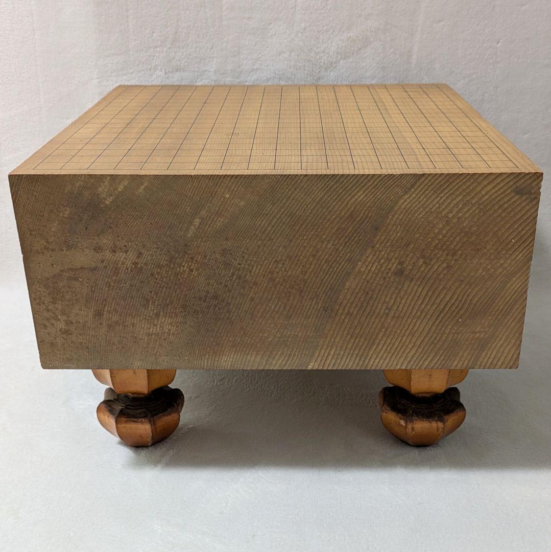 極厚5.7寸 足付囲碁盤 柾目 厚さ17.2cm へそあり