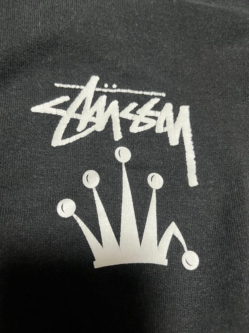 【専用】Stussy 黒 フード付きパーカー 王冠デザイン