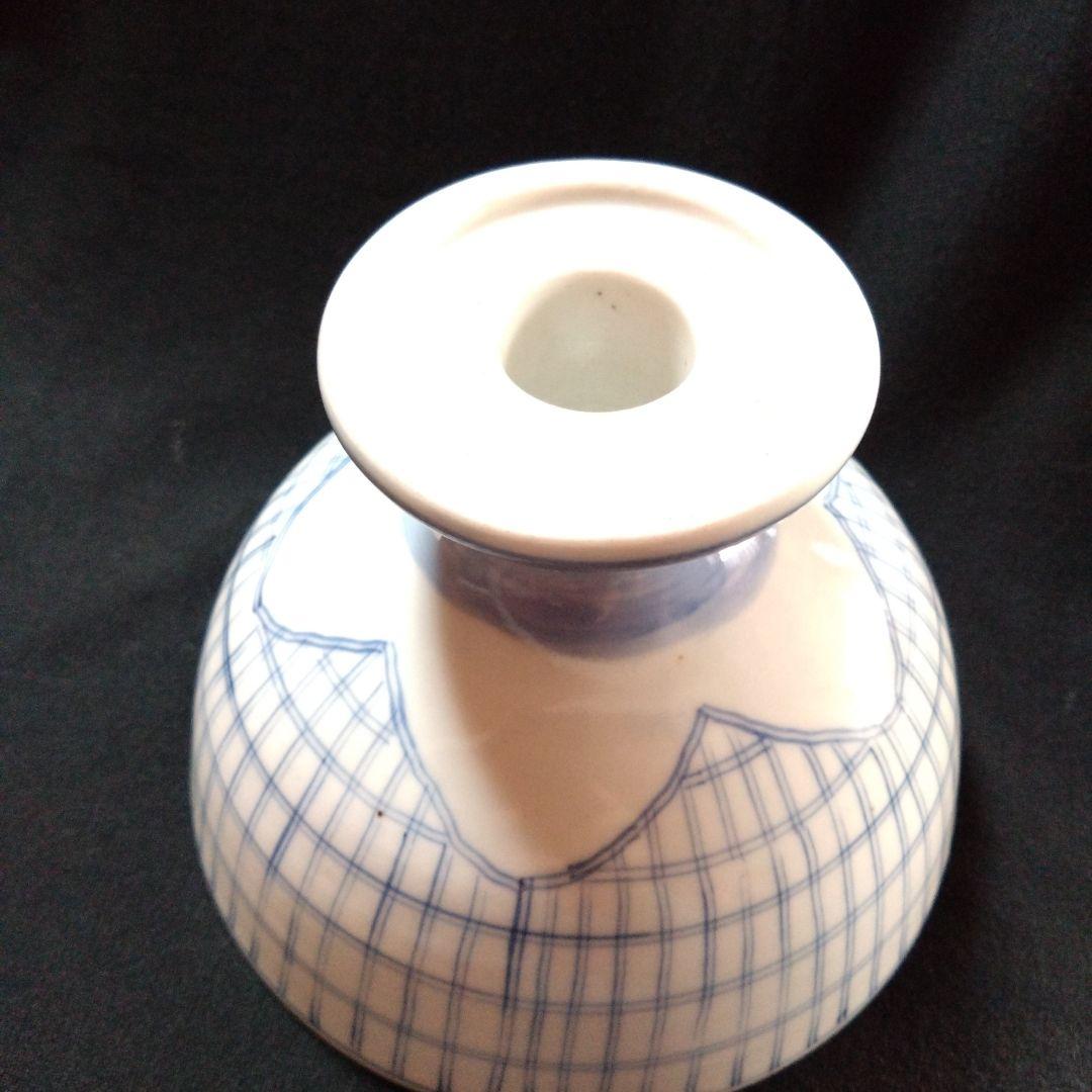 古伊万里染付松に鷹文盃洗