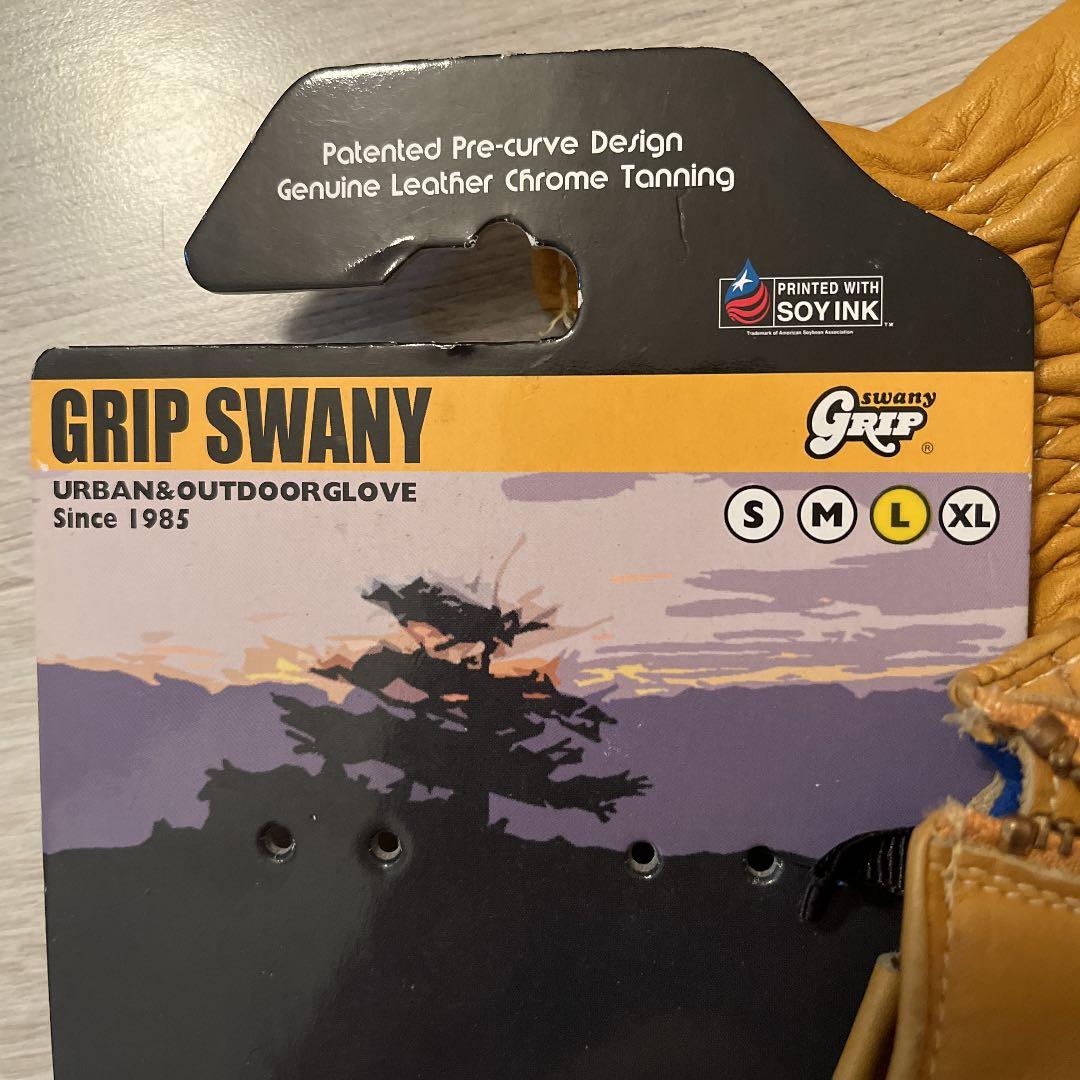 【新品未開封】グリップスワニー Lサイズ レザーグローブ