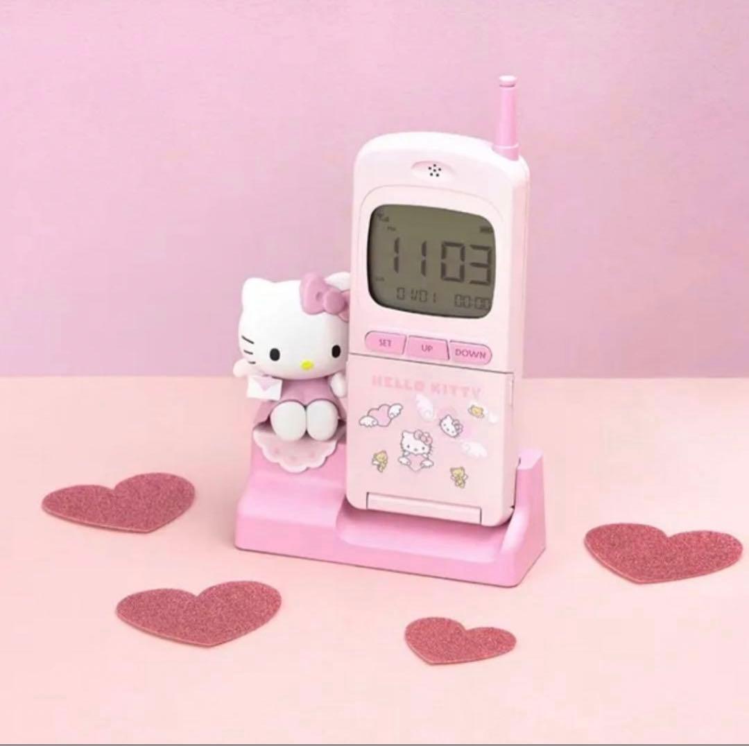 いちご　キティちゃん置き時計♡