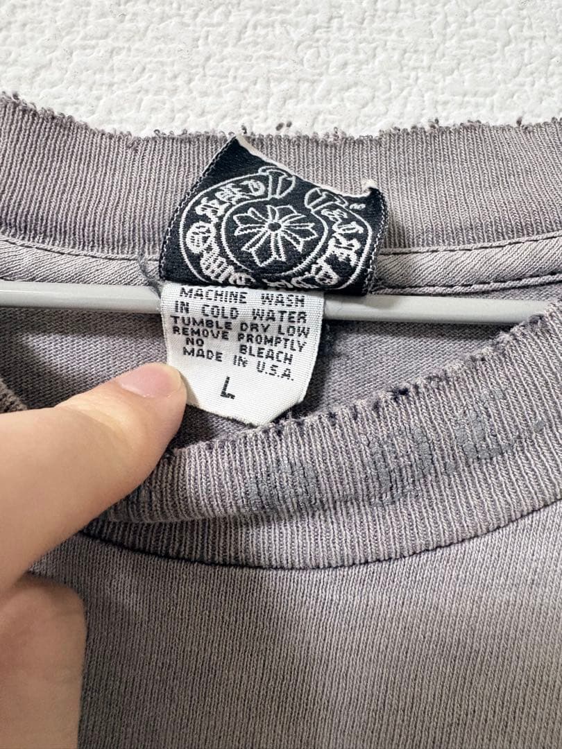 超希少！Chrome Hearts 90s ネック＆サイドロゴ Tシャツ L