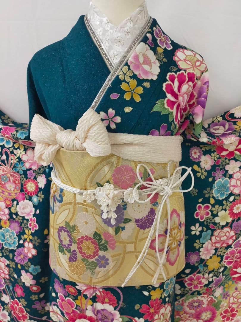 はんぺんさま　美品　正絹　振袖　3点セット