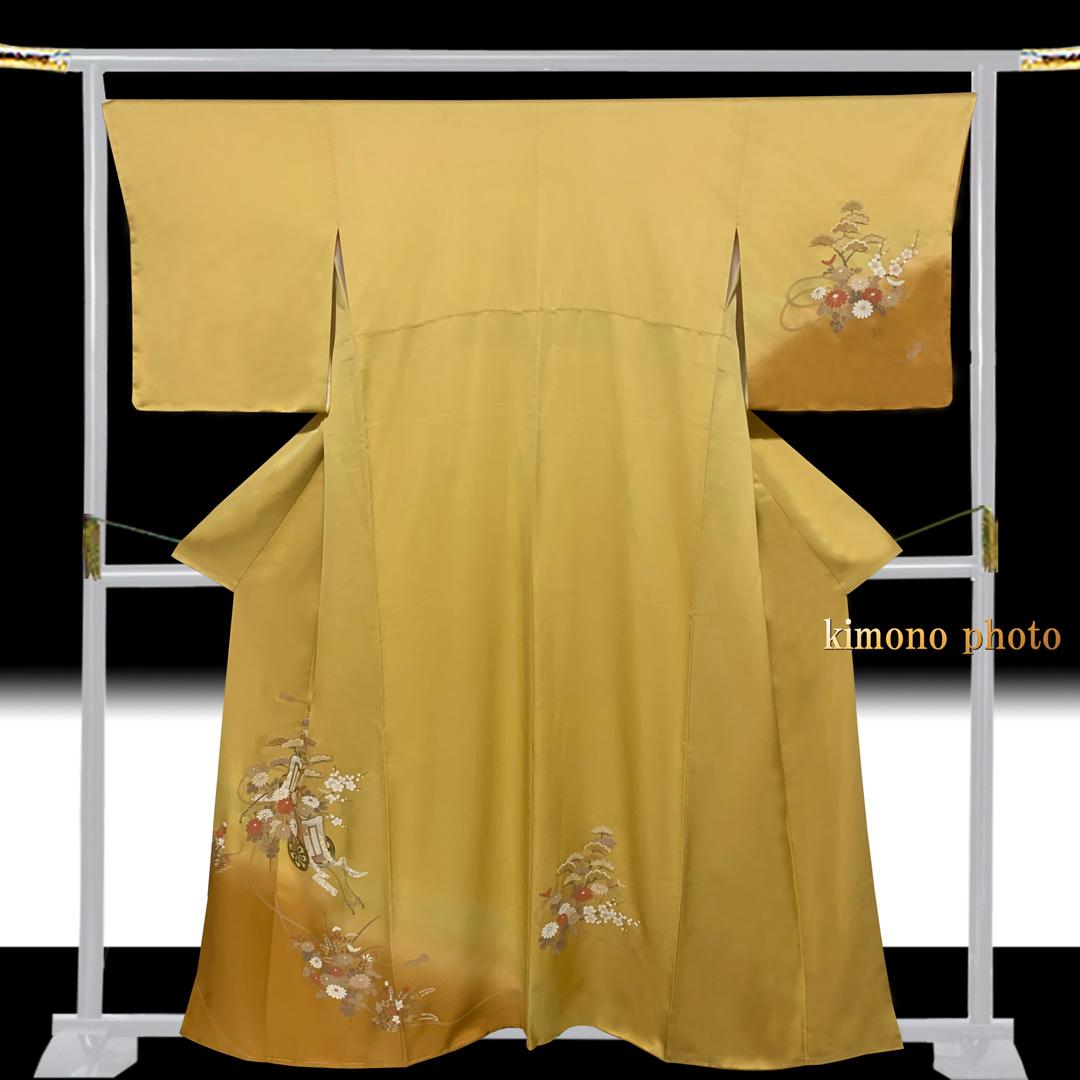 【新品、未使用】正絹【極上逸品】トールサイズ【本金彩手描き友禅】訪問着フルセット