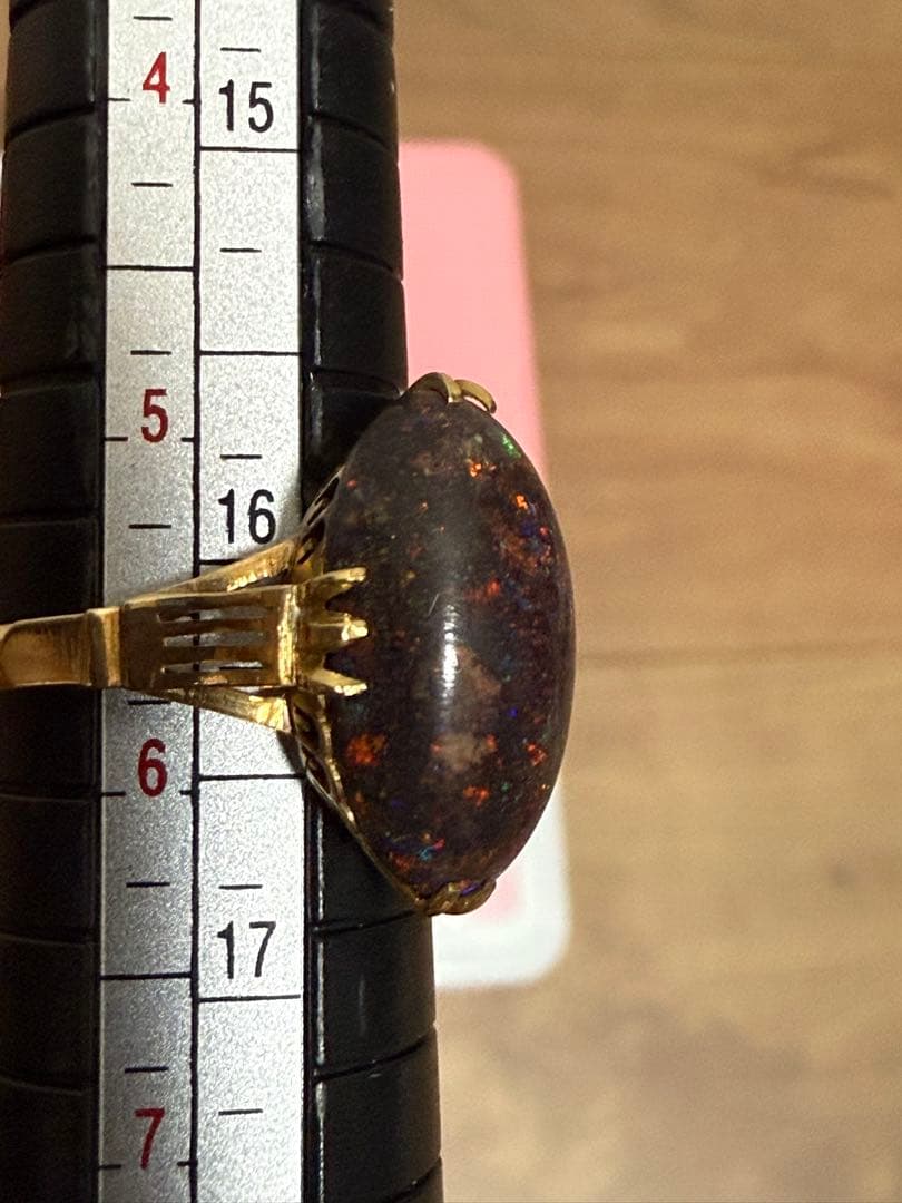 K18ブラックオパールリング　4g